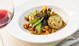 Pfifferlinge mit Knödel